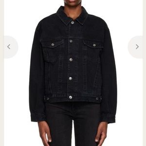 AGOLDE Charli Oversized Denim Jacket - Black, L